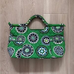 Vera Bradley Gabby Satchel in Retired Pattern “Cupcakes Green”